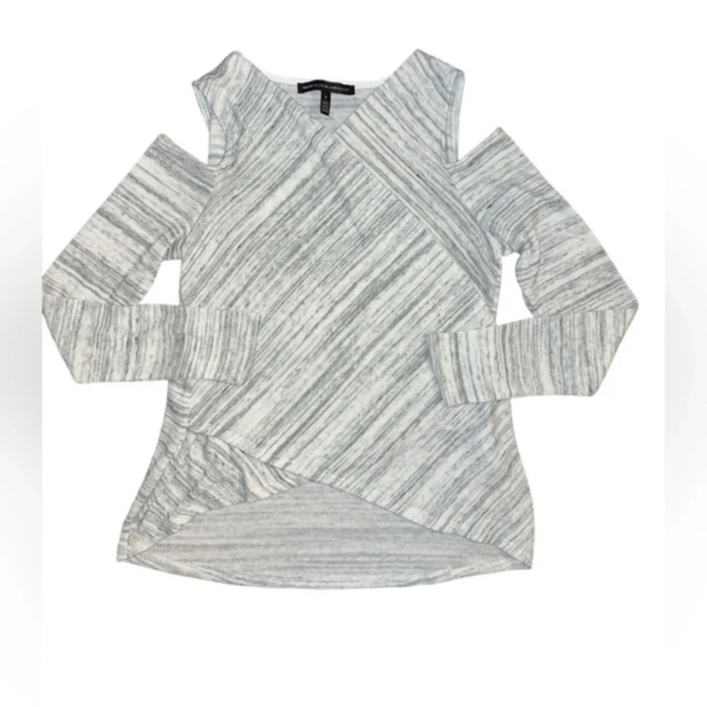 White House Black Market Long Sleeve Cold Shoulder Top